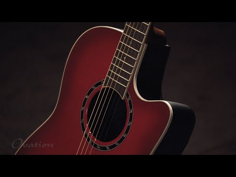 Ovation E-Acoustic Kitarat Standard Balladeer Deep Contour Cutaway - Black (2771AX-5-G)