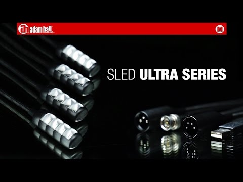 Adam Hall Stands SLED 1 ULTRA XLR 3 – 3-napainen XLR-joutsenkaulalamppu, jossa 4 COB-LEDiä