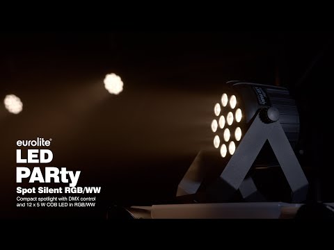 EUROLITE Set 4x LED PARty Spot Silent RGB/WW pehmeällä laukulla