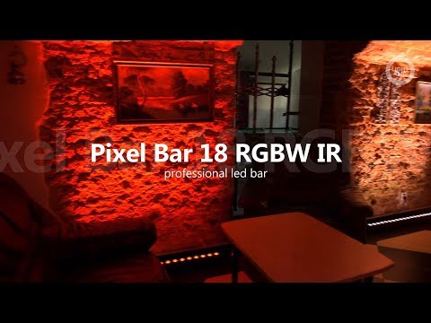 LIGHT4ME PIXEL BAR 18 RGBW IR LED-bar + kaukosäädin