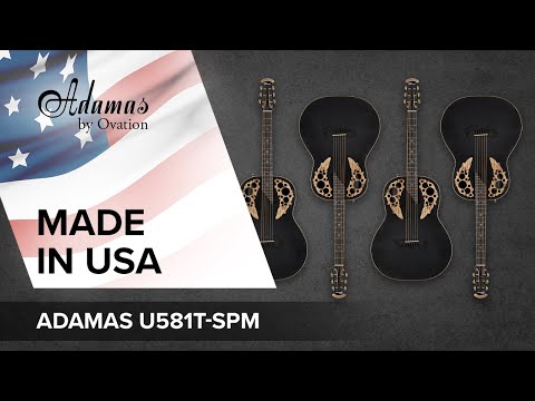 Adamas E-Acoustic Kitarat ADAMAS U581T-FM Mid-Depth Non-Cutaway - Black Satin Copper Metal Flake (U581T-FM-G)