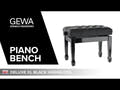 GEWA Piano penkki Deluxe XL Black high gloss - Black cover