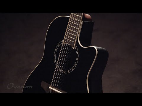 Ovation E-Acoustic kitarat Standard Balladeer Deep Contour Cutaway 12-string - Black (2751AX-5-G)