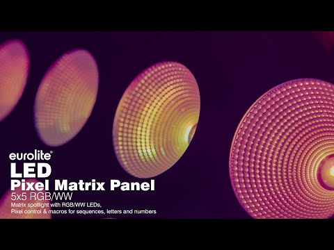 EUROLITE LED Pixel -matriisipaneeli 5x5 RGB/WW
