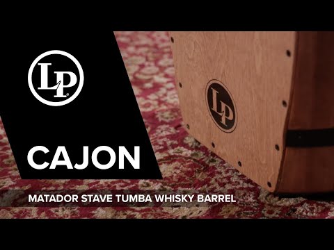 Latin Percussion Cajon Matador Stave Tumba - Whisky Barrel (M1406WB)