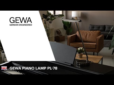 GEWA Pianovalo PL-78 - Black chrome, shiny