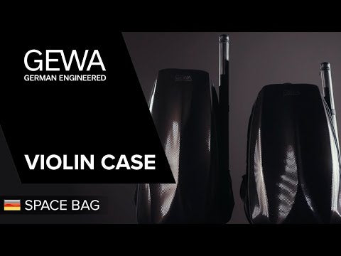 GEWA Reppu viulukotelolle Space Bag - Titanium 1/2 - 1/4 (33 x 63 (with bow case 66 ) x 19 cm)
