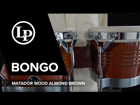 Latin Percussion Bongo Matador Wood - Almond Brown (M201-ABW)