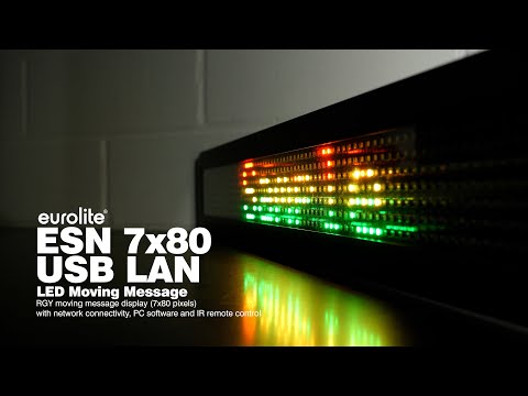EUROLITE ESN 7x80 USB LAN LED -liikkuva viesti