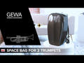 GEWA-pehmolaukku trumpeteille Space Bag - Titanium