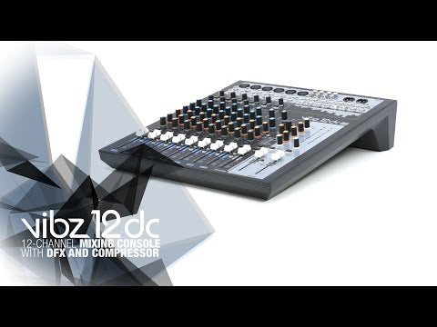 LD Systems VIBZ 12 DC - 12-kanavainen mikseri DFX:llä ja kompressorilla