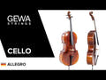 GEWA Sello Allegro - 3/4 (Valmis soitettavaksi inkl. bag, carbon bow, Larsen Aurora -kielet, kuljetussuojattu)