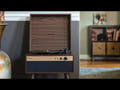 Crosley Jasper retro Levysoitin, Pähkinäpuu