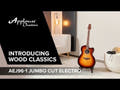 Applause-sähkökitarat Wood Classics AEJ96-1 Jumbo Cut Electro – Sunburst (AEJ96-1)