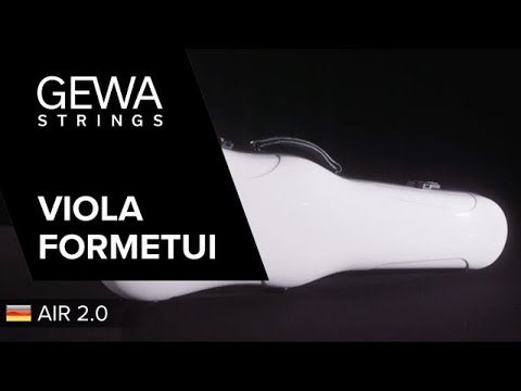 GEWA Viola shaped transport case Air 2.0 - Black highgloss (med sivukahva)