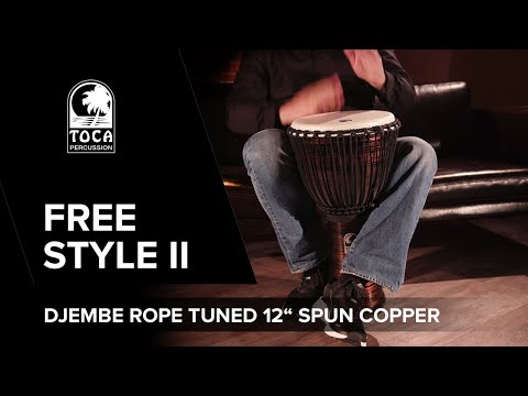 Toca Djembe Freestyle II Rope Tuned - Thinker (TF2DJ-12T)