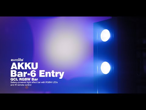EUROLITE AKKU Bar-6 Entry QCL RGBW -palkki