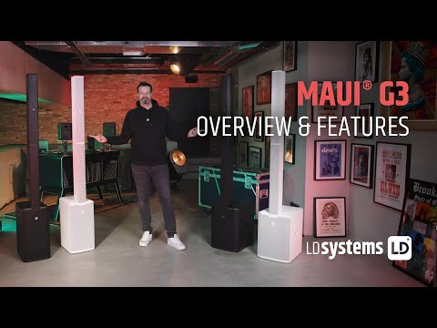 LD Systems MAUI 28 G3 SUB W - aktiivinen 12" subwoofer MAUI 28 G3:lle, hvid