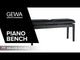 GEWA Piano bench Deluxe Double - Black matt
