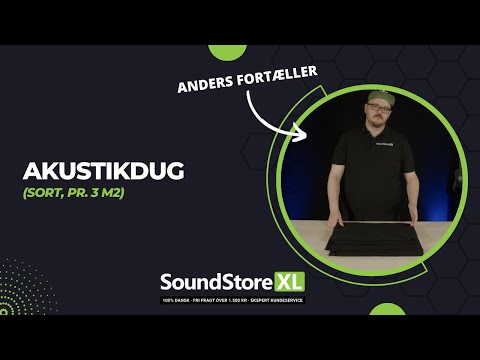 Akustiikkakangas per 3 m² (Black)