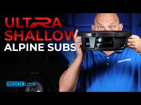 Alpine RS-W10D4 Shallow Type-R -subwoofer 10" 4+4 Ohm