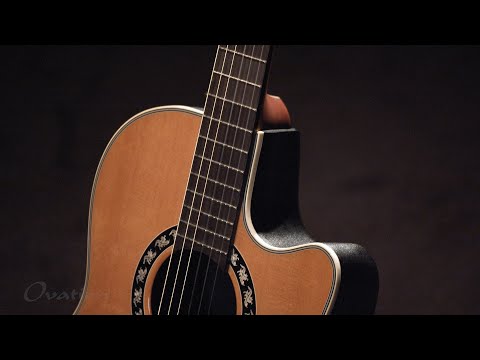 Ovation E-Acoustic klassinen kitara Classic Nylon Legend Mid Cutaway - Natural (1773AX-4-G)