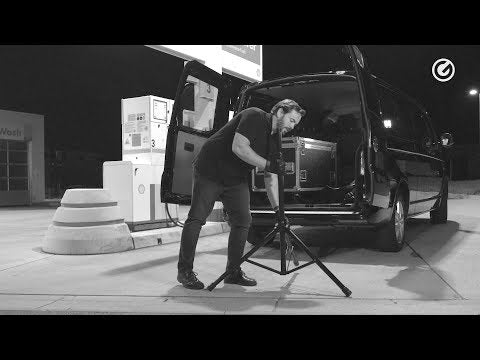 Gravity TSP 5212 LB - Teräksinen kaiutinteline Touring-sarjassa automaattisella lukituspultilla