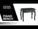 GEWA Piano bench Deluxe Classic - Black highgloss