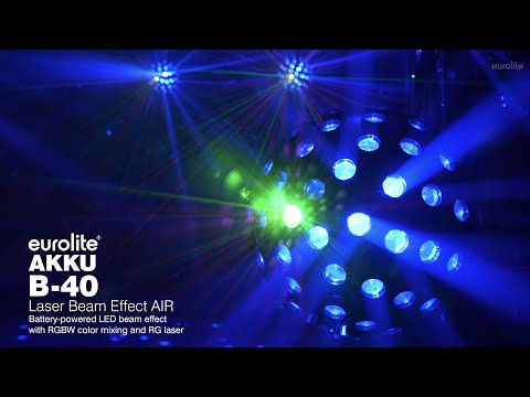 EUROLITE AKKU B-40 Laser Beam Effect AIR valkoinen
