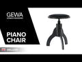 GEWA Pianotuoli Deluxe - Black matt