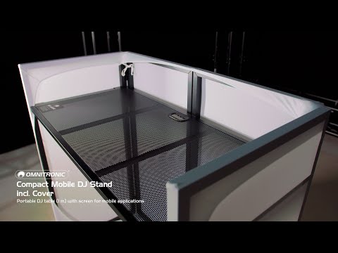 OMNITRONIC Kompakti siirrettävä DJ-stand incl. Cover