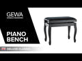 GEWA Flyygelinpenkki Deluxe Classic - Cherry matt