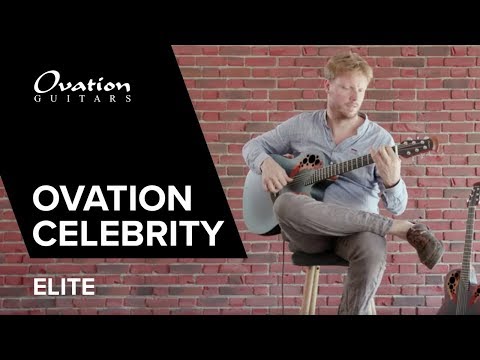 Ovation E-Acoustic Kitara Celebrity Elite Mid Cutaway - Reverse Blue Burst (CE44-RBB-G)