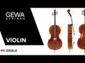 GEWA Violin Ideale - 1/2 (Käyttövalmis, sisältää viulukotelon, ilman jousta, Larsen Aurora -kielet, kuljetusvarmistettu)