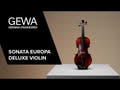 GEWA Sonata Europa Deluxe violin 4/4 med formet kasse og carbonbue