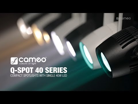 Cameo Q-SPOT 40 TW - Kompakti spot valo 40 W säädettävällä valkoisella LEDillä, valmistettu sort