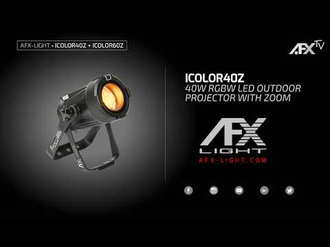 RGBW LED Ulkoprojektori, Zoom (40W)