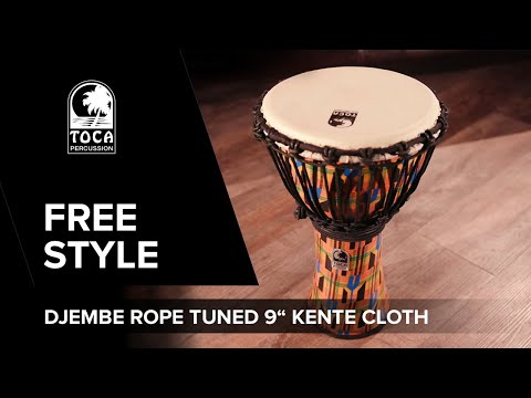 Toca Djembe Freestyle, köysiviritteinen - Bali-punainen (SFDJ-9RP)