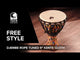 Toca Djembe Freestyle Rope Tuned - Bali Red (SFDJ-9RP)