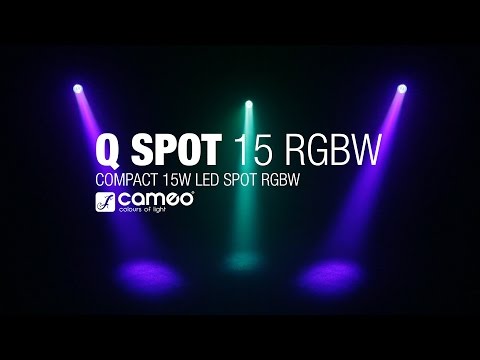 Cameo Q-SPOT 15 RGBW WH - Kompakt spotlys med 15W RGBW LED i hvidt kabinet