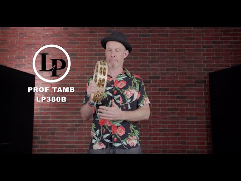 Latin Pundistussoittimet Tambourine Pro 10 in Double Row - LP380B-BR (LP380B-BR)
