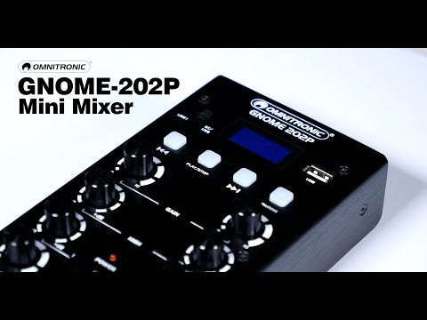 OMNITRONIC GNOME-202P Mini Mixer kultainen