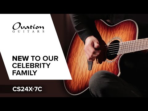 Ovation E-Acoustic Kitarat Celebrity Standard Plus Mid Cutaway - Cognac Burst Gloss (CS24X-7C-G)