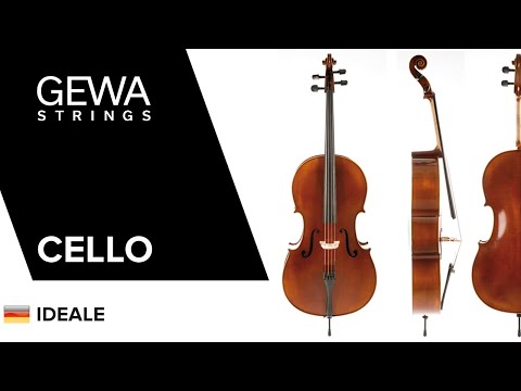 GEWA Cello Ideale - 3/4 (Ready to play, incl. bag, carbon bow, Larsen Aurora strings, transport-secured)