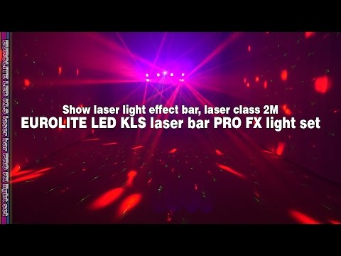 Eurolite 2x LED KLS Laser Bar PRO + Easy Show + 2x M-4-jalustaa