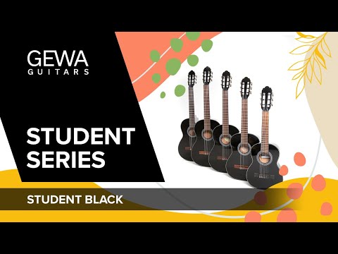 GEWA Klassinen kitara Student Black - 4/4 koko Black