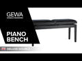 GEWA Piano penkki Deluxe Double - Black highgloss