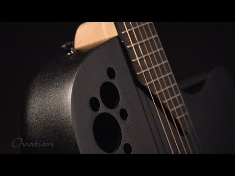 Ovation E-Acoustic Kitarat Elite TX Deep Contour Cutaway - Black Textured (2078TX-5-G)