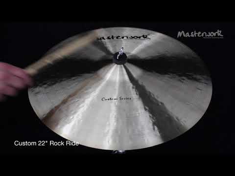 Masterwork Custom 22" Ride-symbaalit Rock