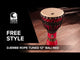 Toca Djembe Freestyle Rope Tuned - Woodstock Purple (SFDJ-12WP)